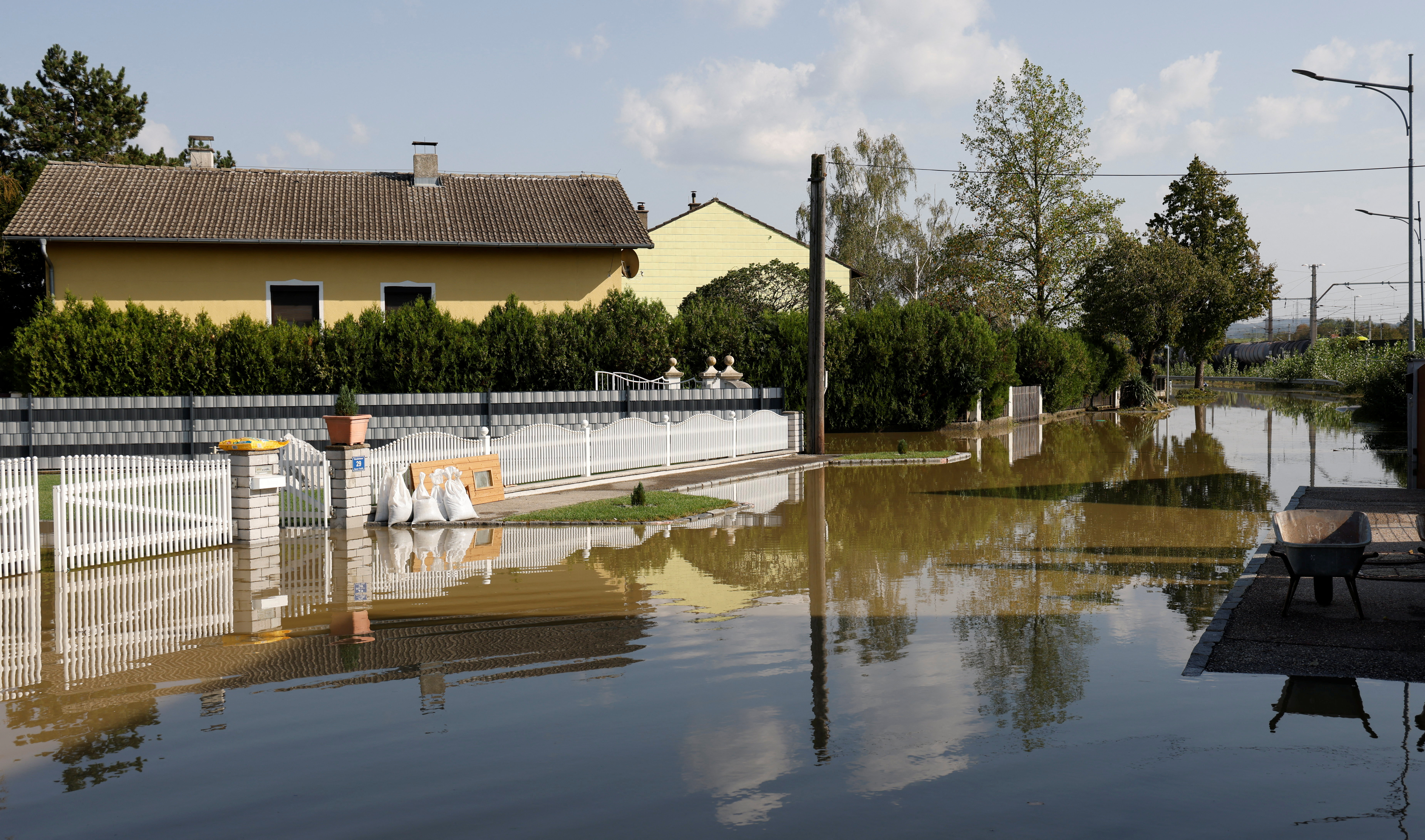 Aftermath of heavy rainfall in Austria