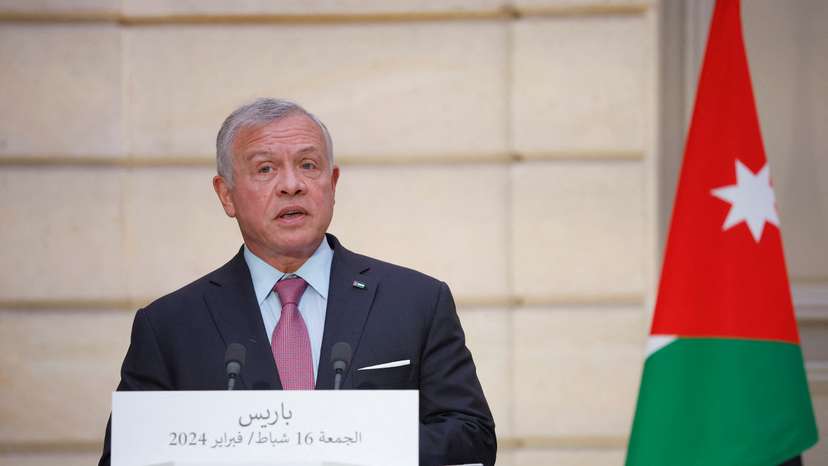 King of Jordan Abdullah II visits Paris