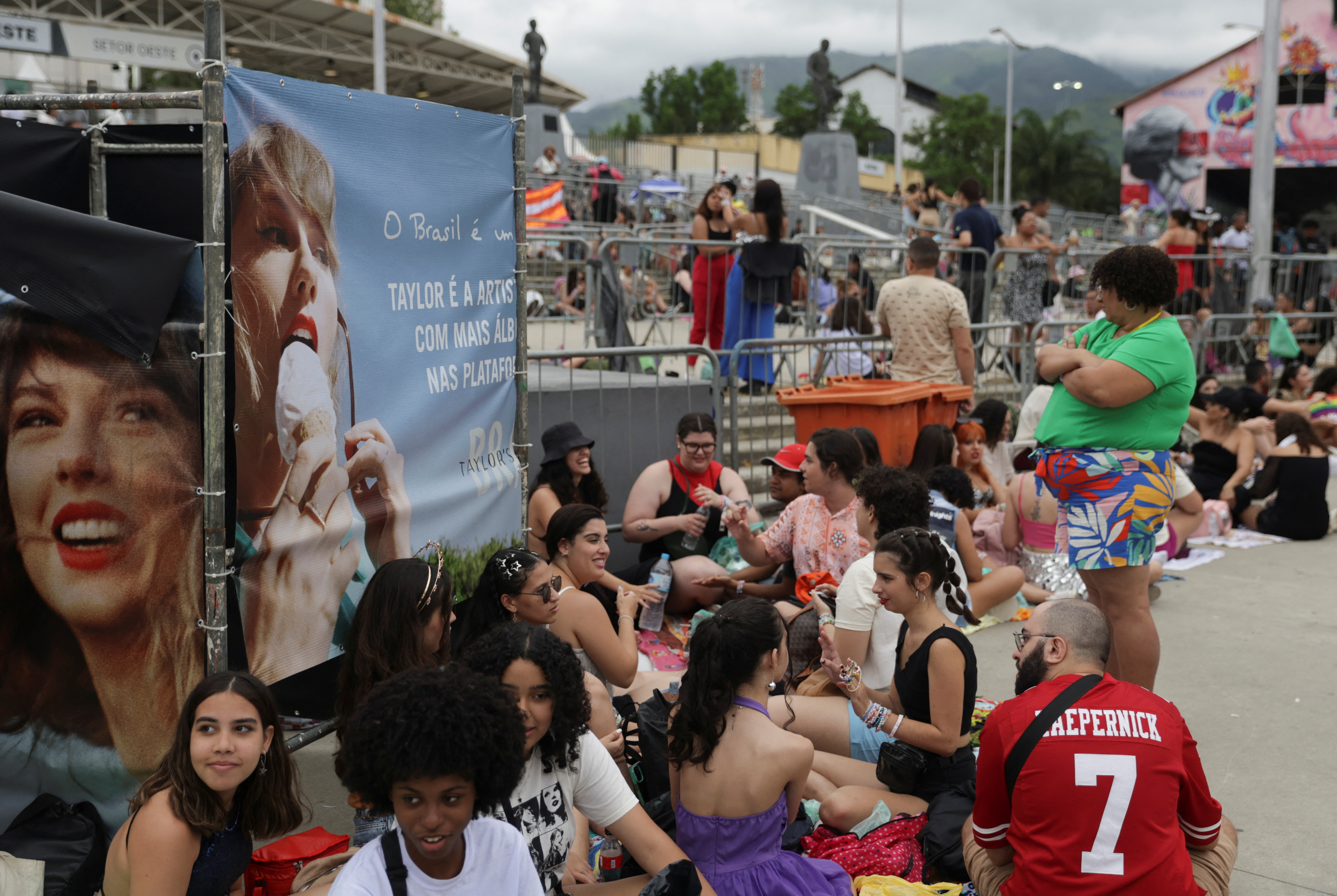 Brazilian Swifties gather in Rio for pop star's delayed concert after extreme heatwave