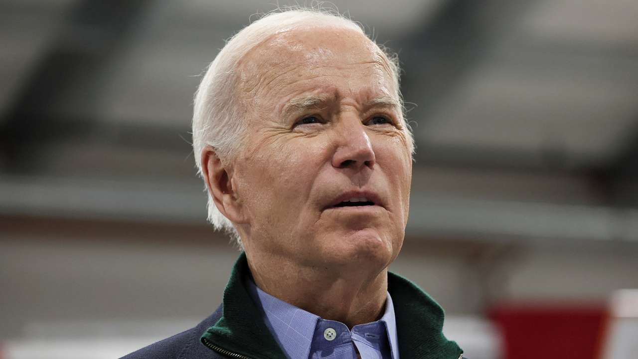 U.S. President Joe Biden visits Allentown Fire Training Academy, in Allentown