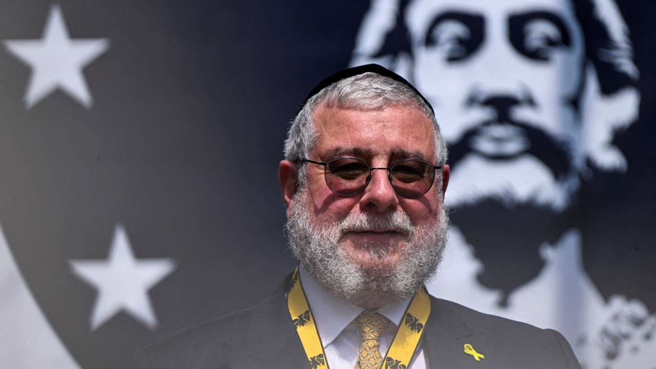 FILE PHOTO: Chief Rabbi Pinchas Goldschmidt and the Jewish people in Europe receive the Charlemagne Prize (Karlspreis) 2024 in Aachen
