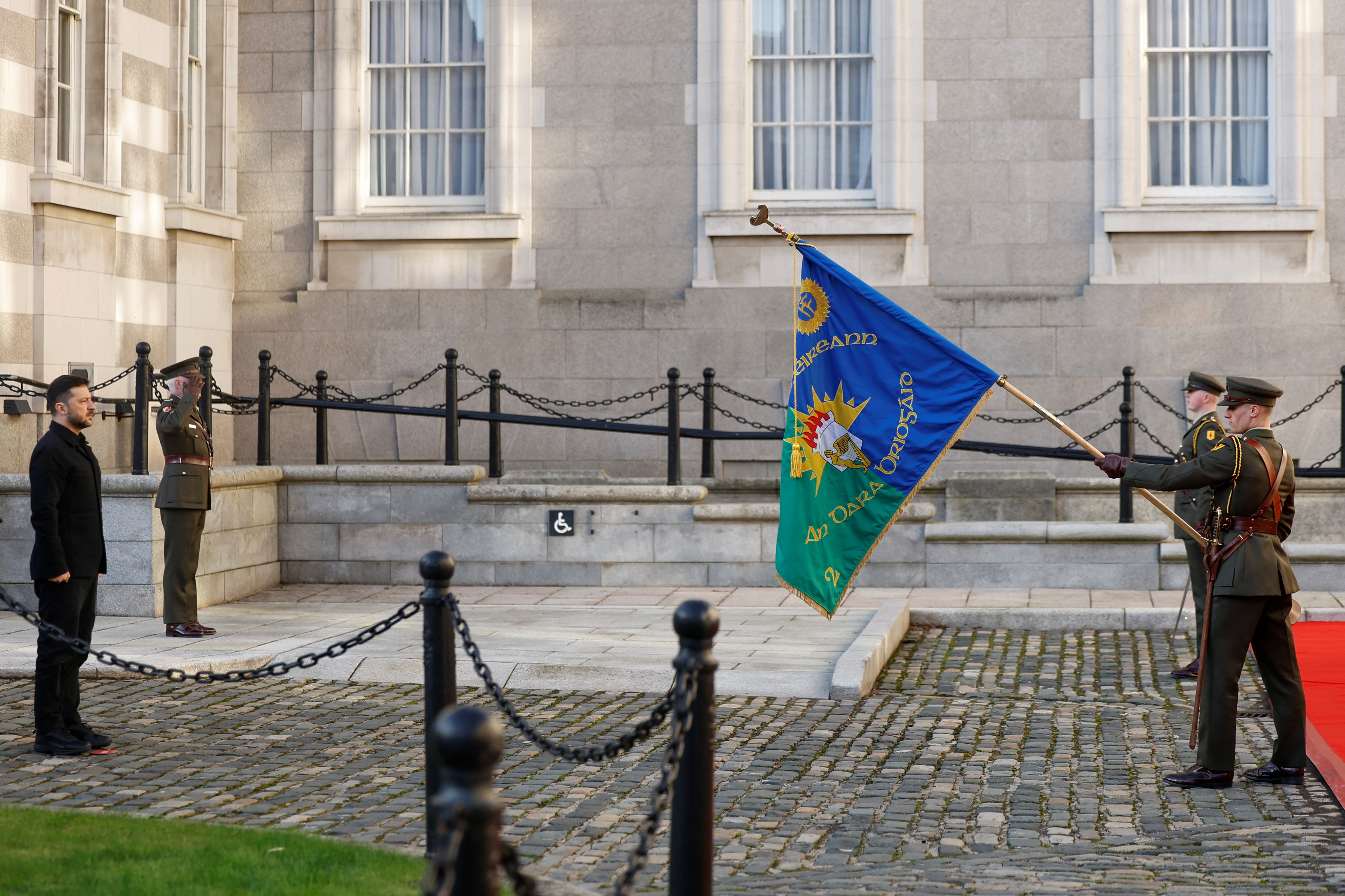 Ukrainian President Volodymyr Zelenskiy visits Ireland