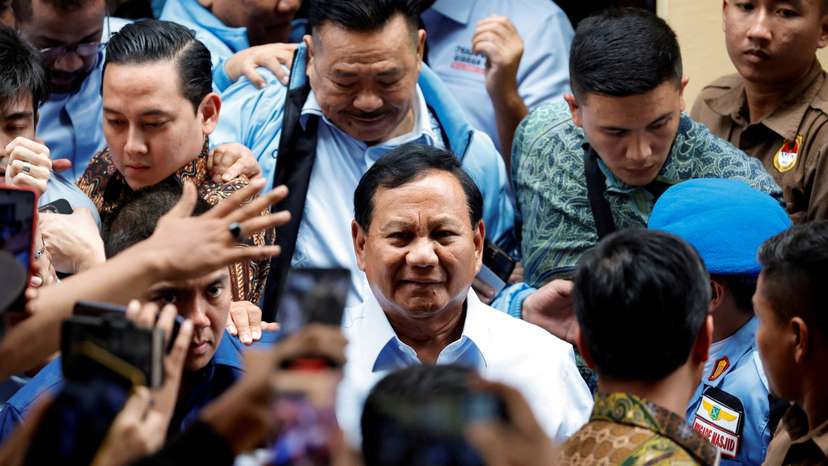 FILE PHOTO: Indonesian Presidential candidate Prabowo Subianto campaigns in Jakarta