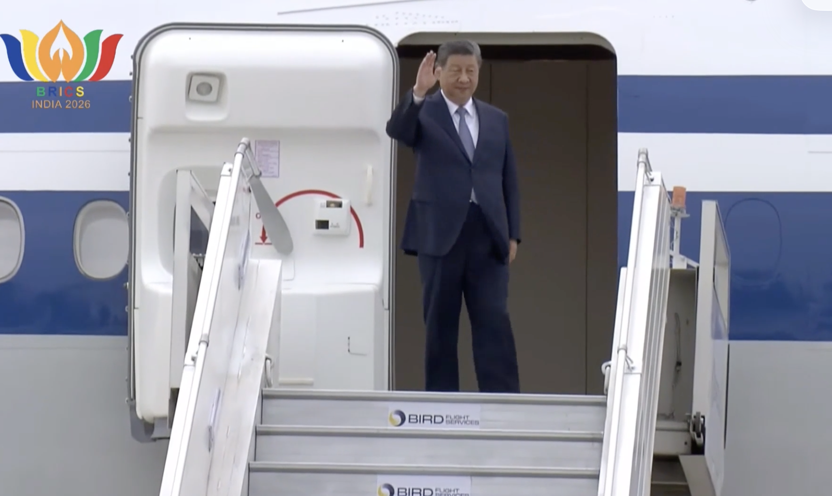 Xi Jinping arrives for BRICS Summit