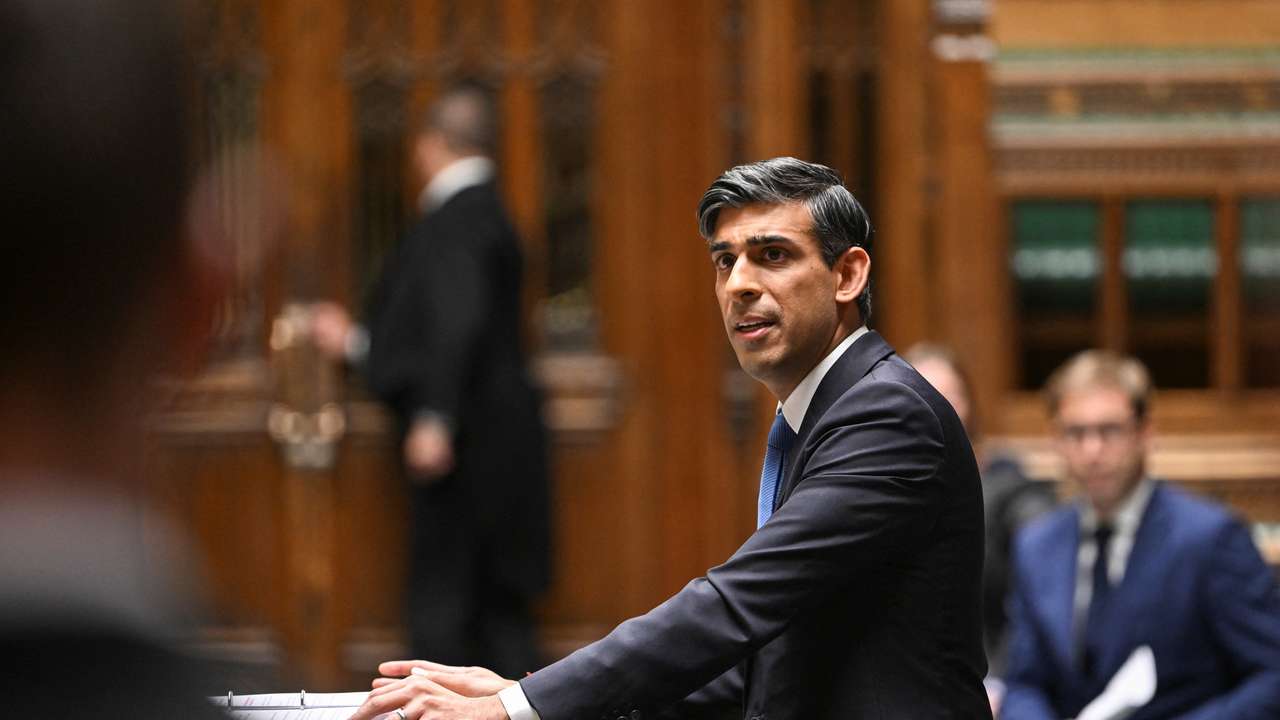 British PM Sunak delivers a ministerial statement in London