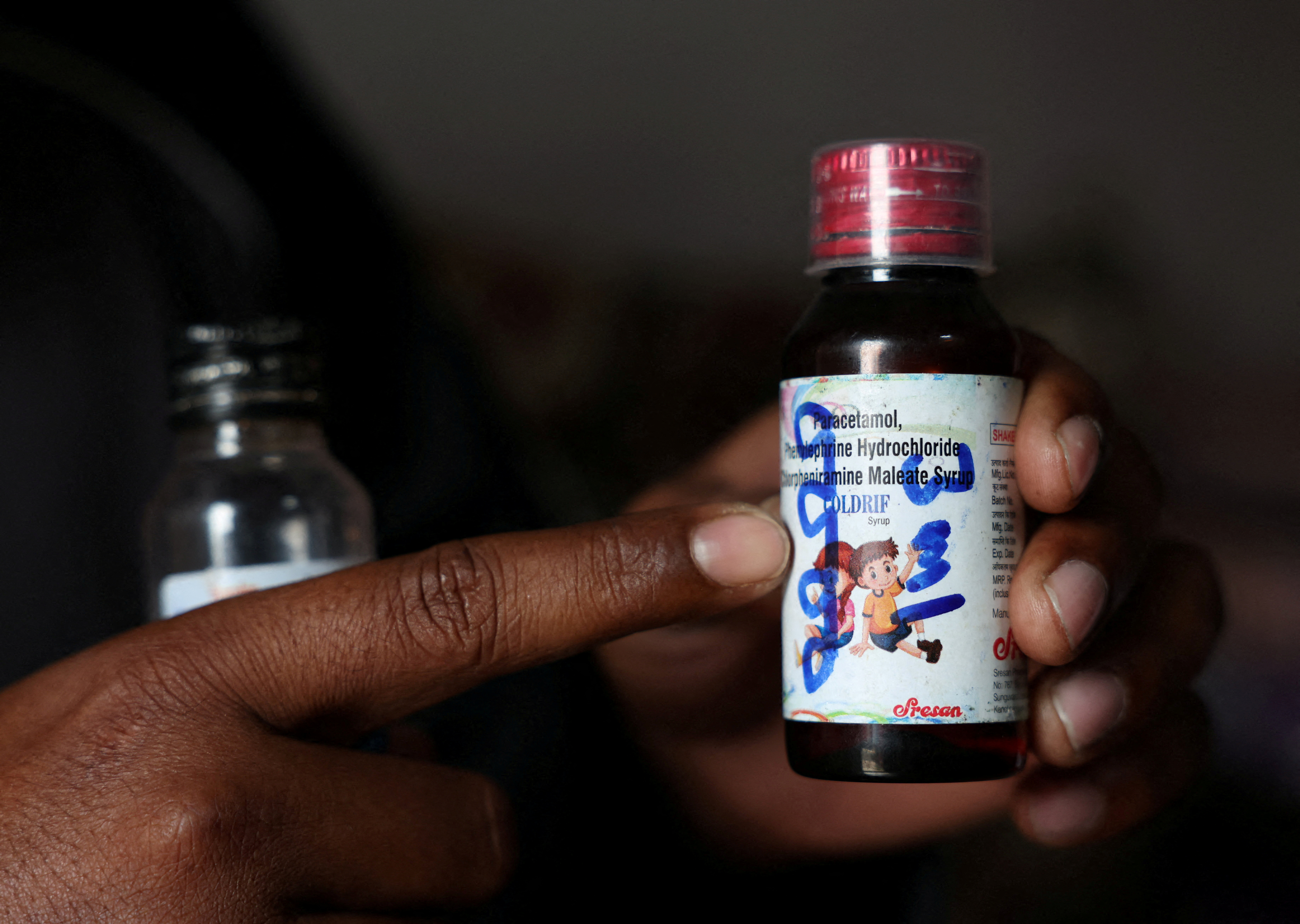 FILE PHOTO: Coldrif cough syrup linked to multiple child deaths in India