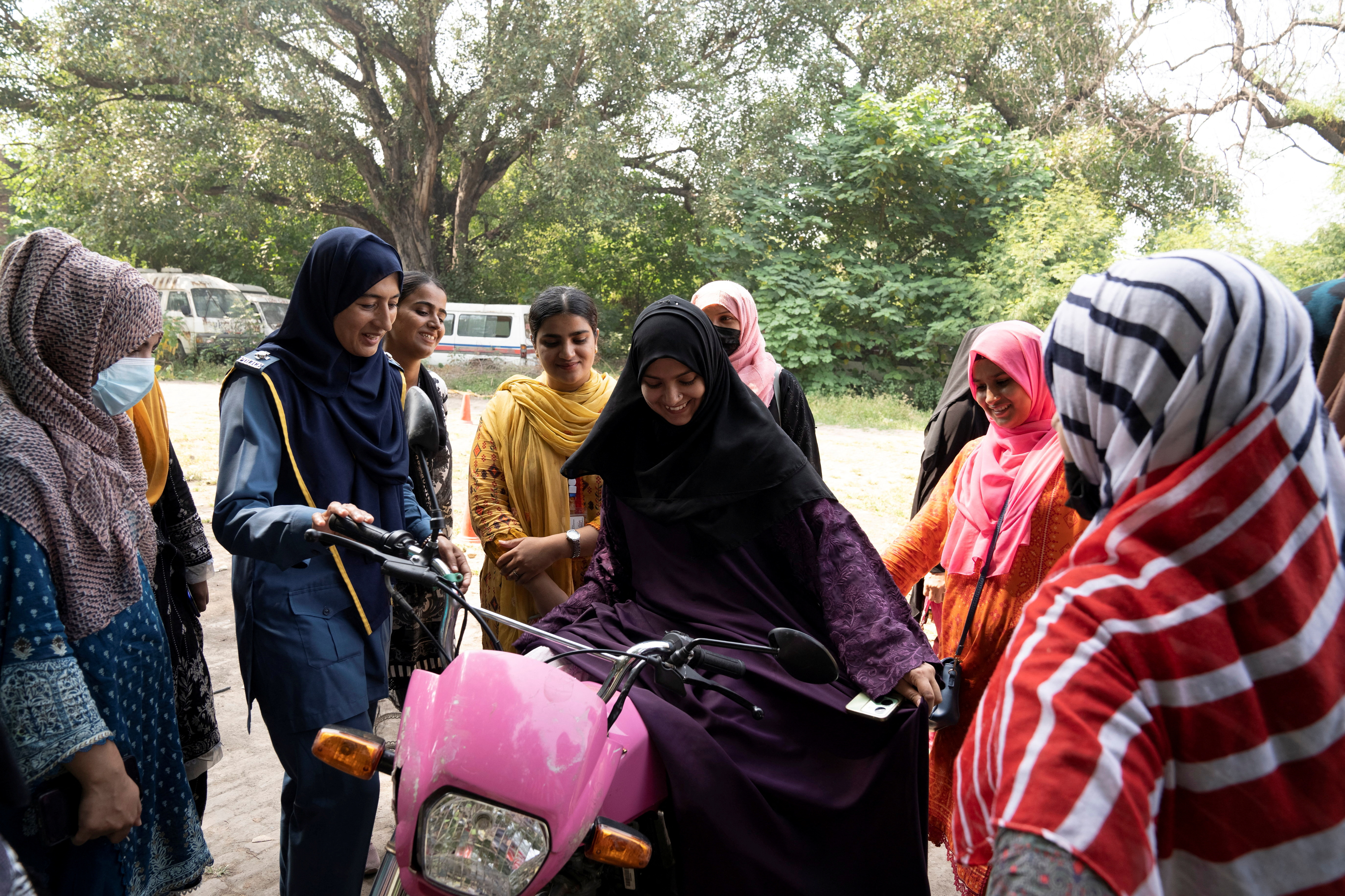 "Women on Wheels" program in Lahore