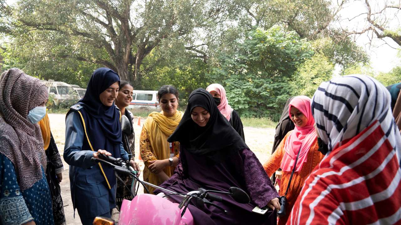 "Women on Wheels" program in Lahore