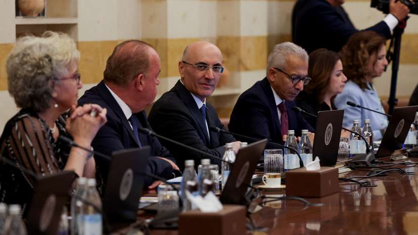 Lebanon's cabinet meets to discuss Hezbollah's weapons, in Baabda