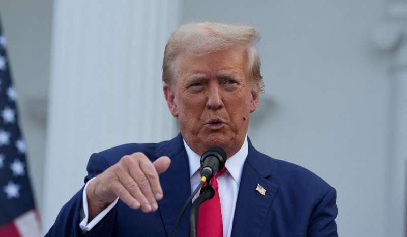 Republican presidential nominee and former U.S. President Donald Trump holds a press conference in Bedminster