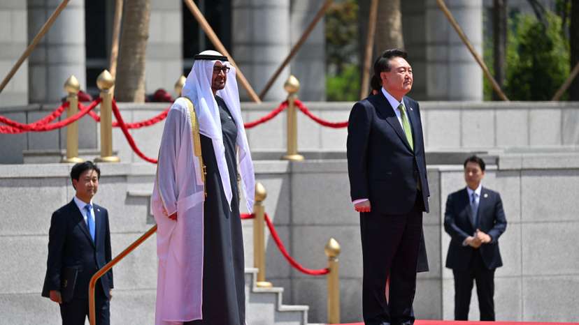 UAE President Sheikh Mohamed bin Zayed Al Nahyan visits South Korea