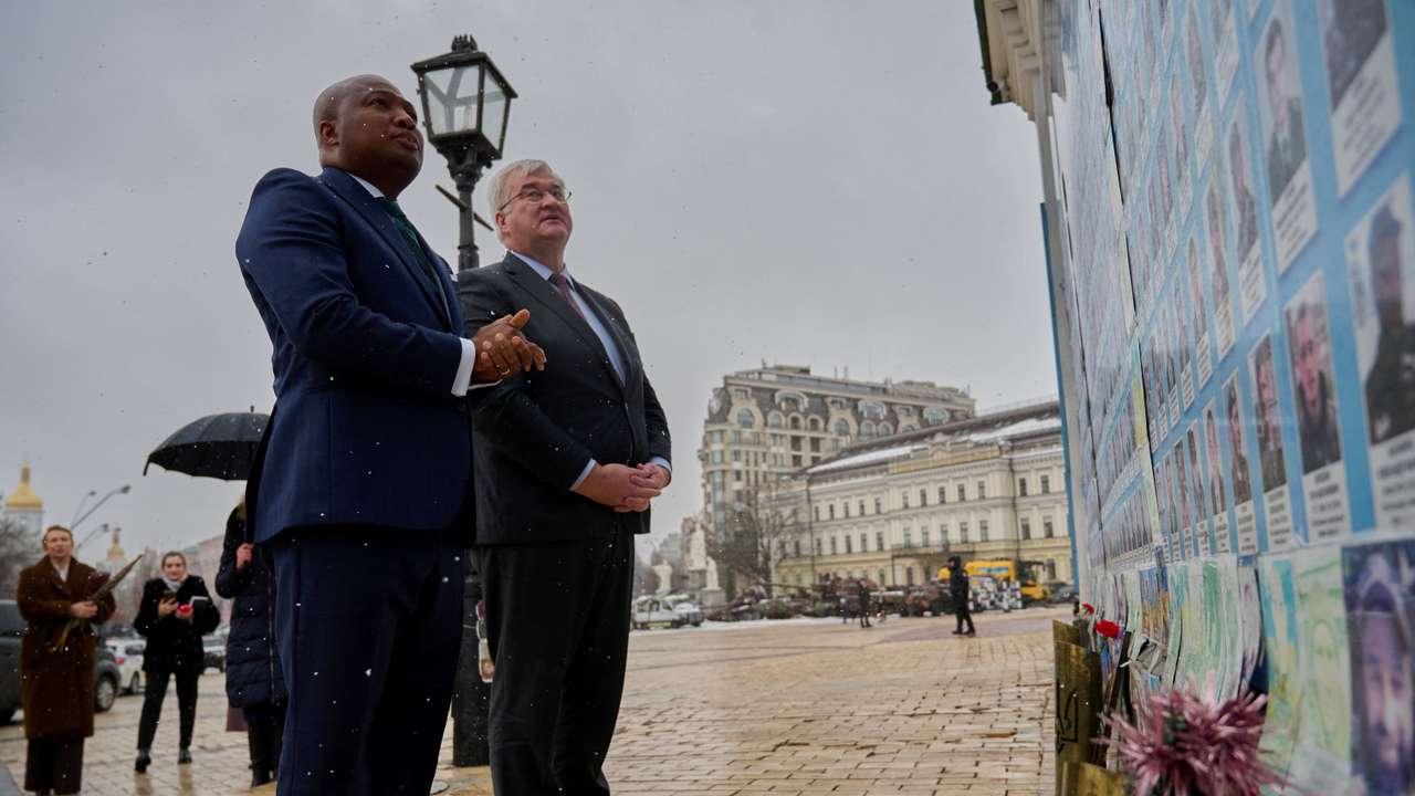 Ghana's Foreign Minister Samuel Okudzeto Ablakwa visits Kyiv
