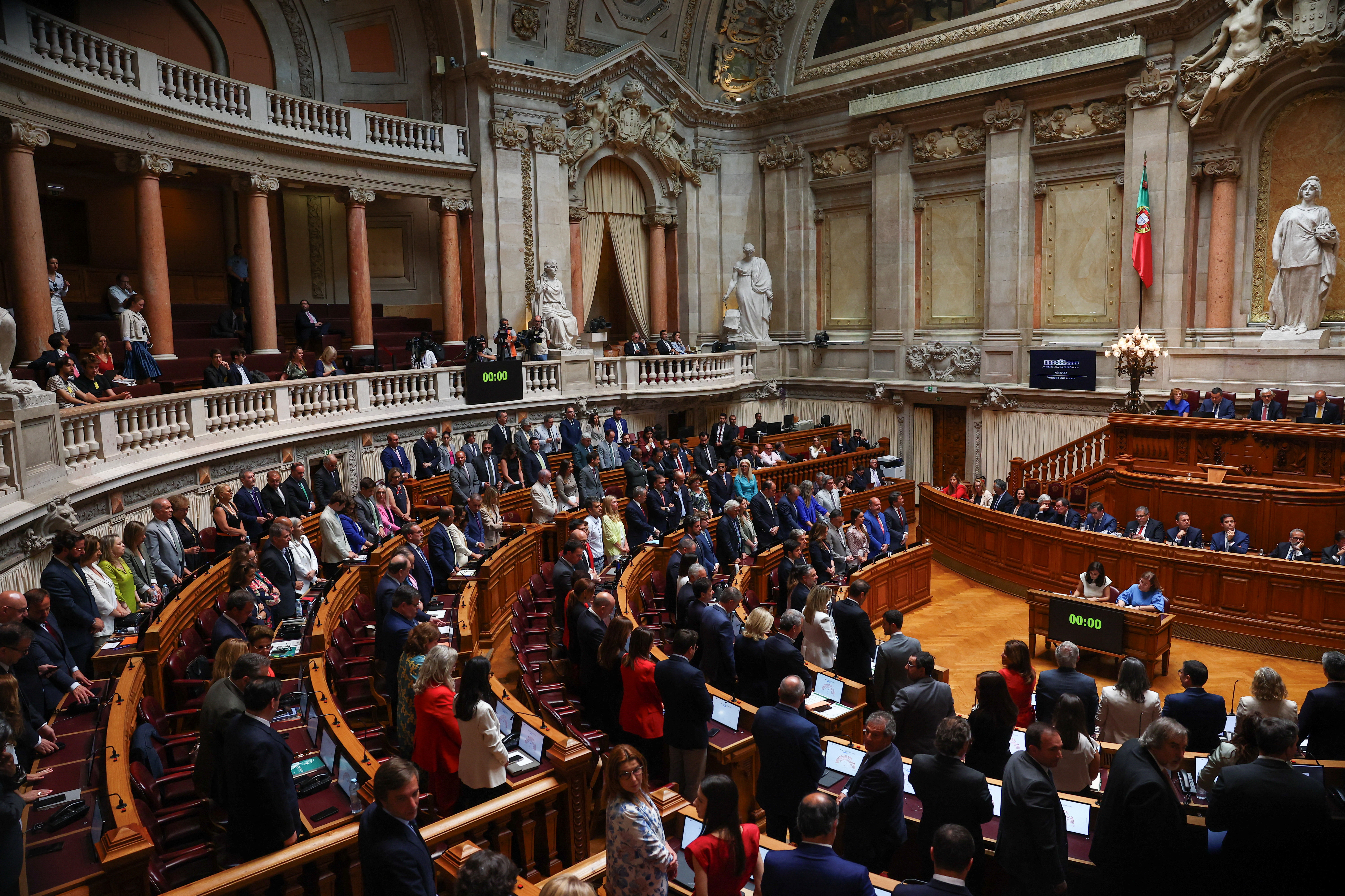 Debate on the new elected government program, at the parliament in Lisbon