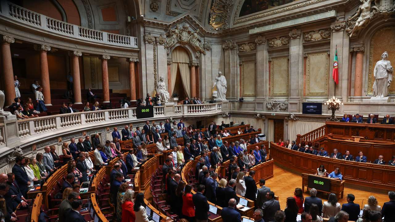 Debate on the new elected government program, at the parliament in Lisbon