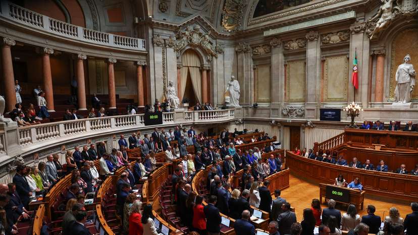 Debate on the new elected government program, at the parliament in Lisbon