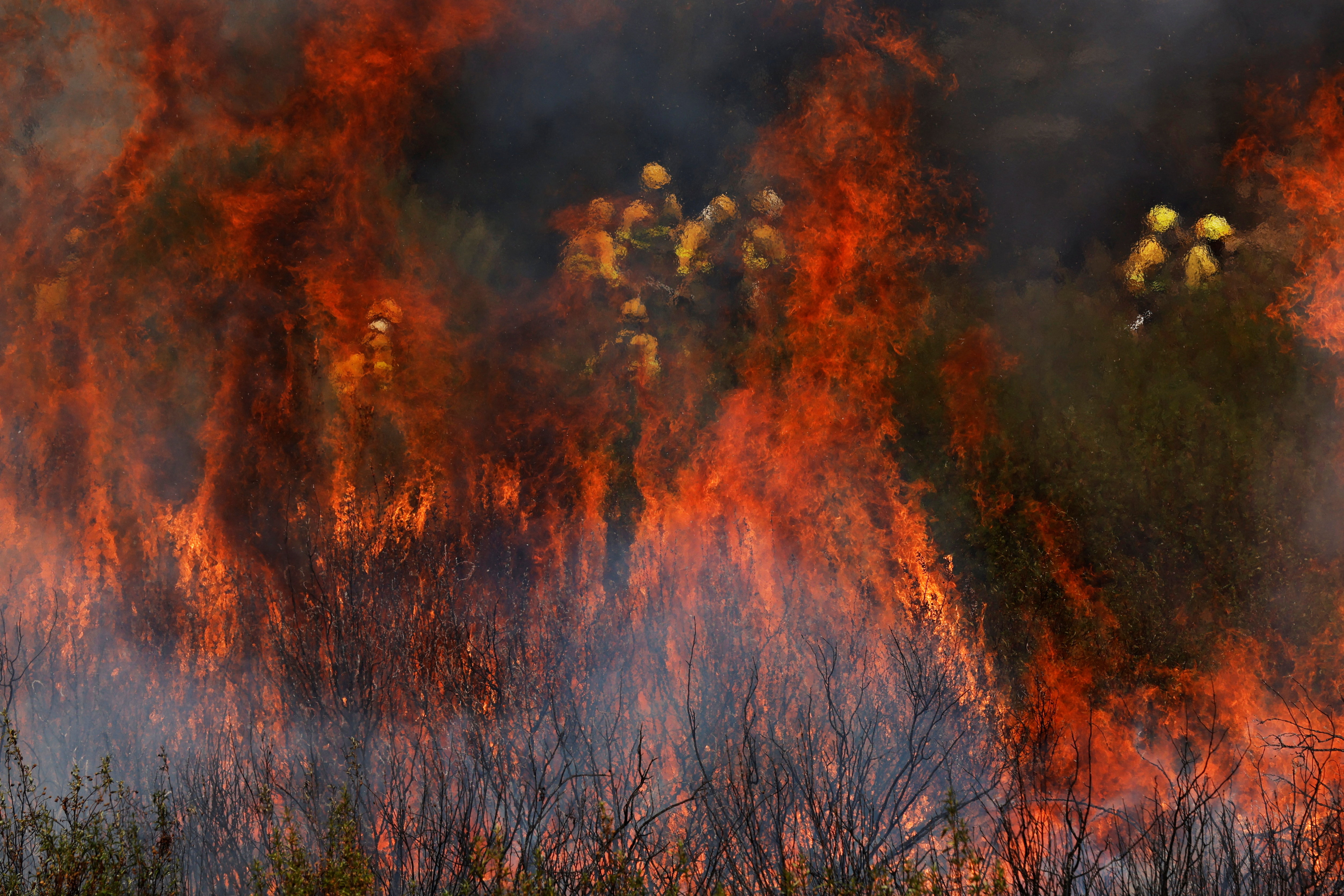 Wildfire in Abejera de Tabara, Zamora