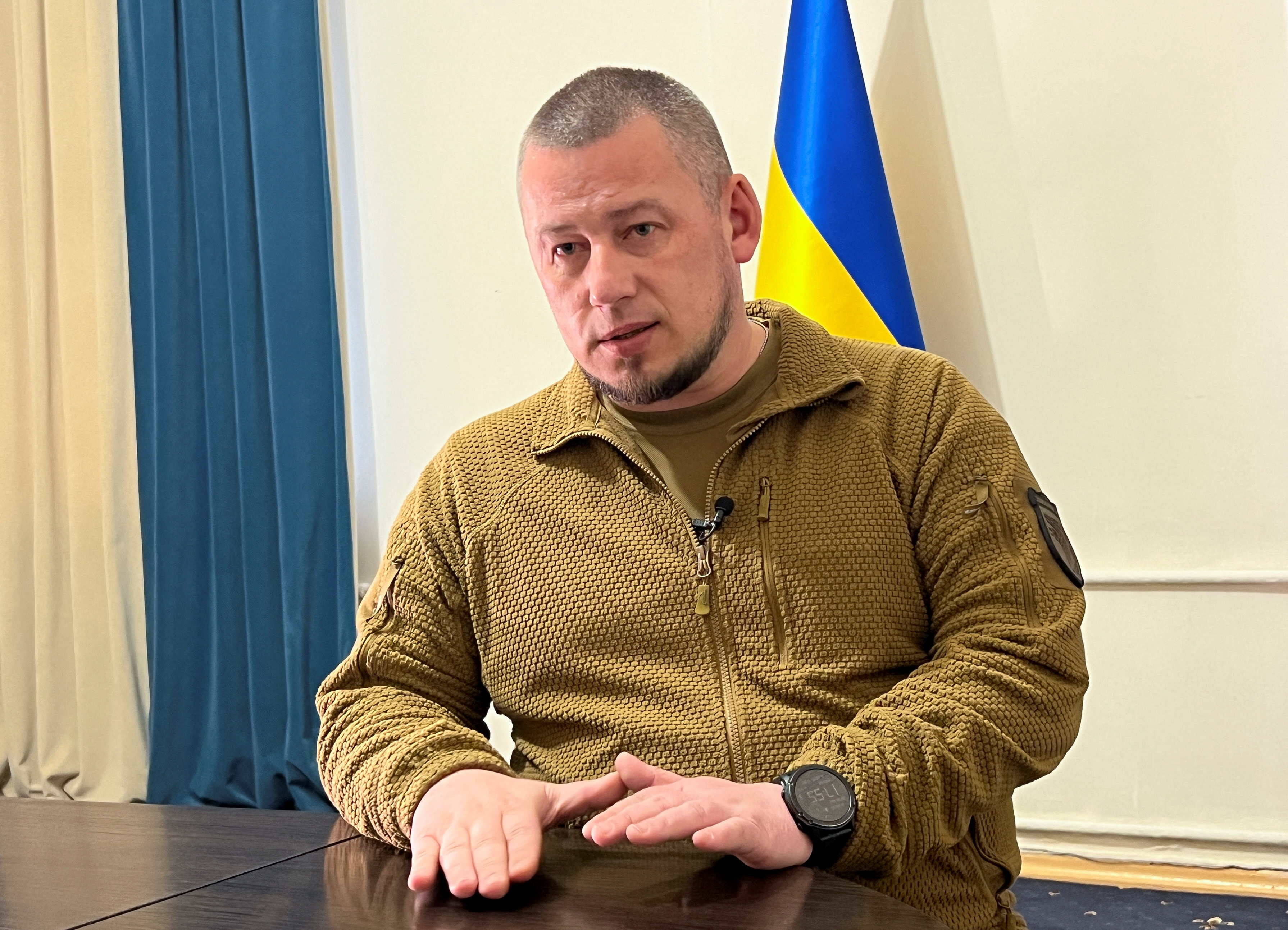Deputy Head of Ukrainian President's Office Palisa speaks with Reuters in Kyiv