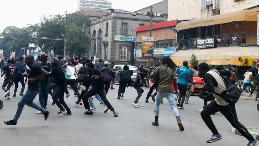 Anti-finance bill protesters clash with police in Nairobi