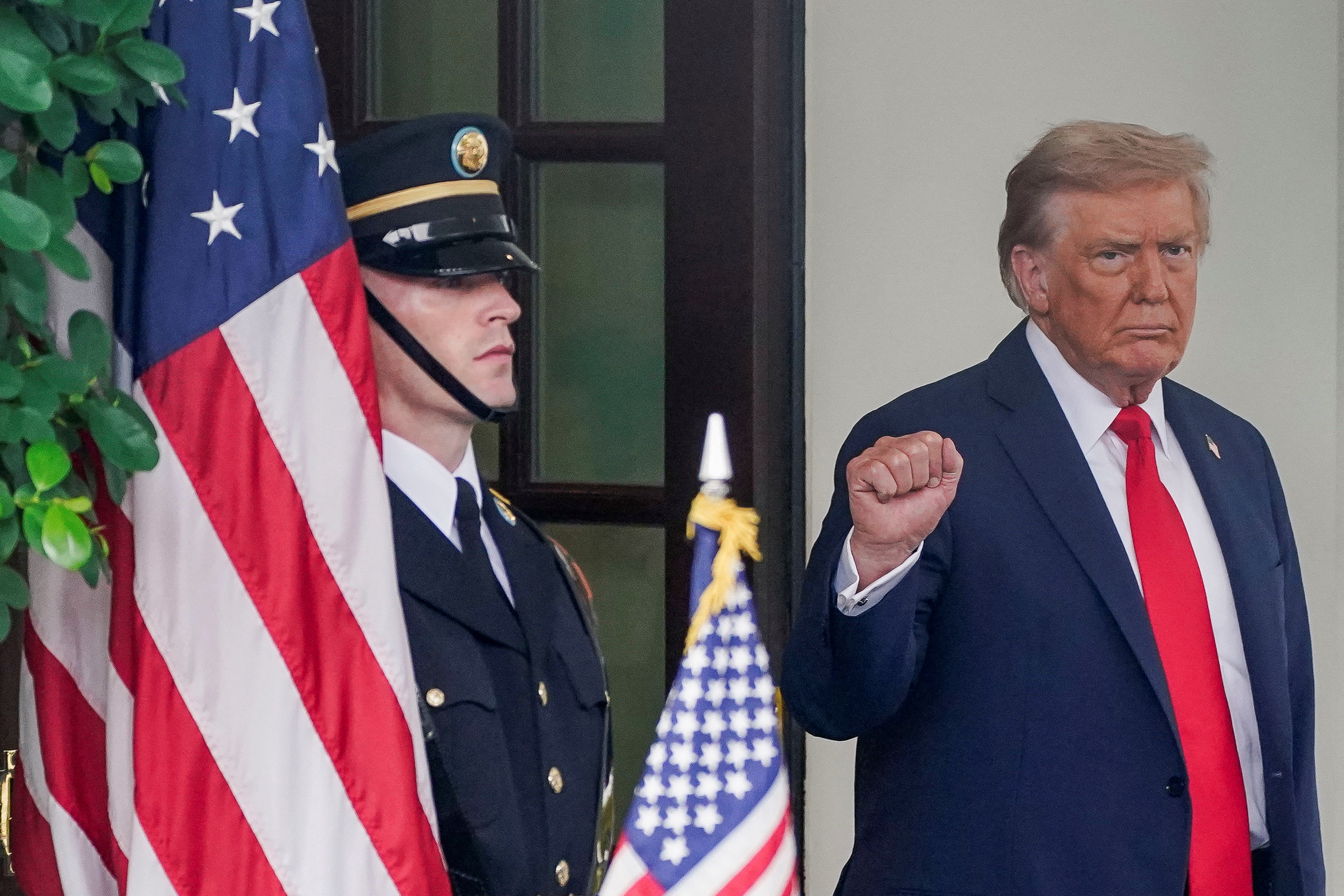 U.S. President Trump meets with Ukrainian President Zelenskiy and European leaders, in Washington, D.C.