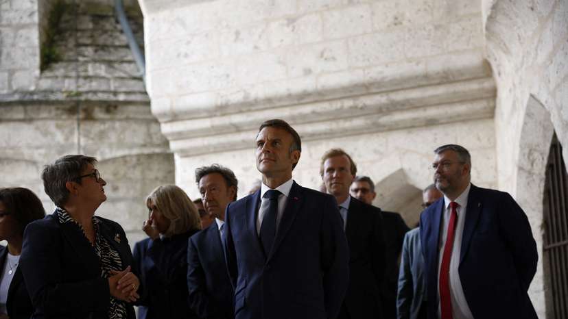 FILE PHOTO: French President Macron marks European Heritage Days in Chartres