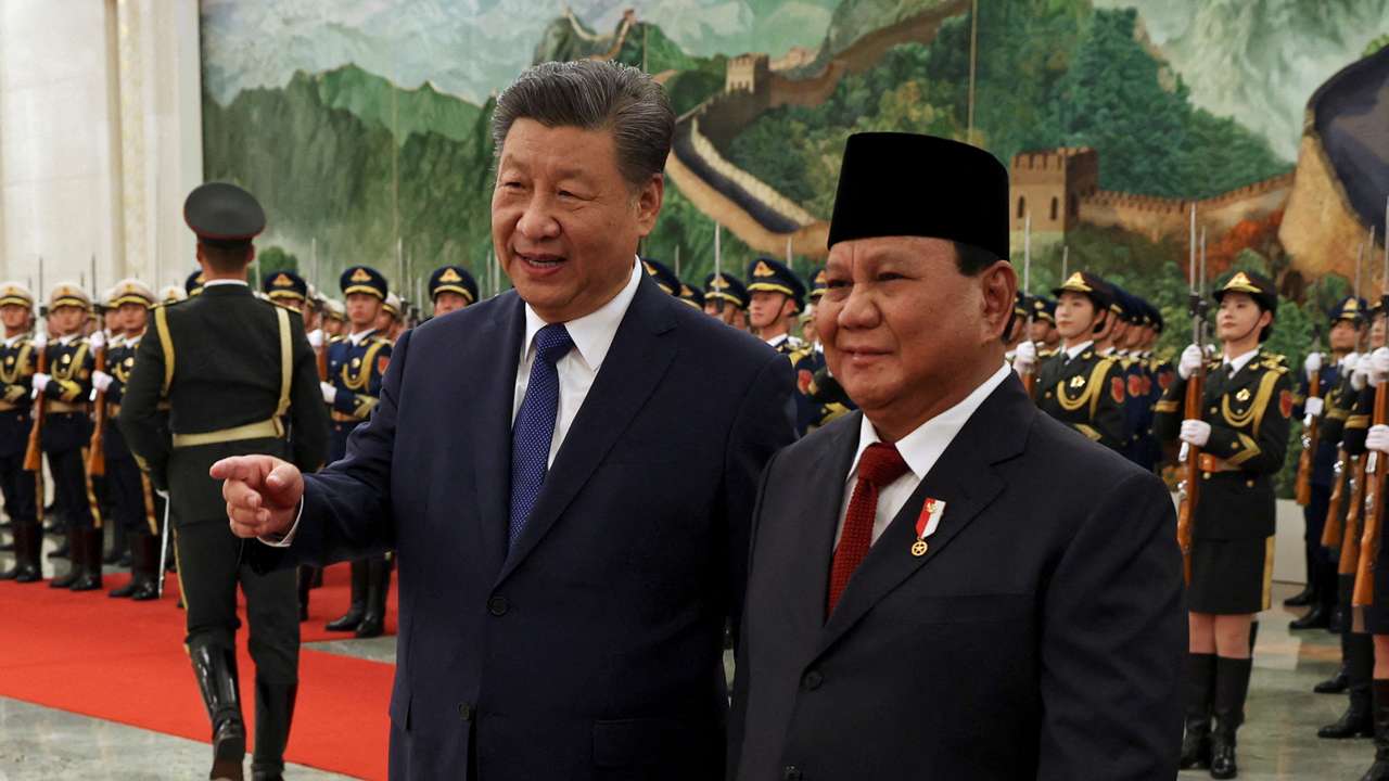 FILE PHOTO: Indonesia's President Prabowo visits China