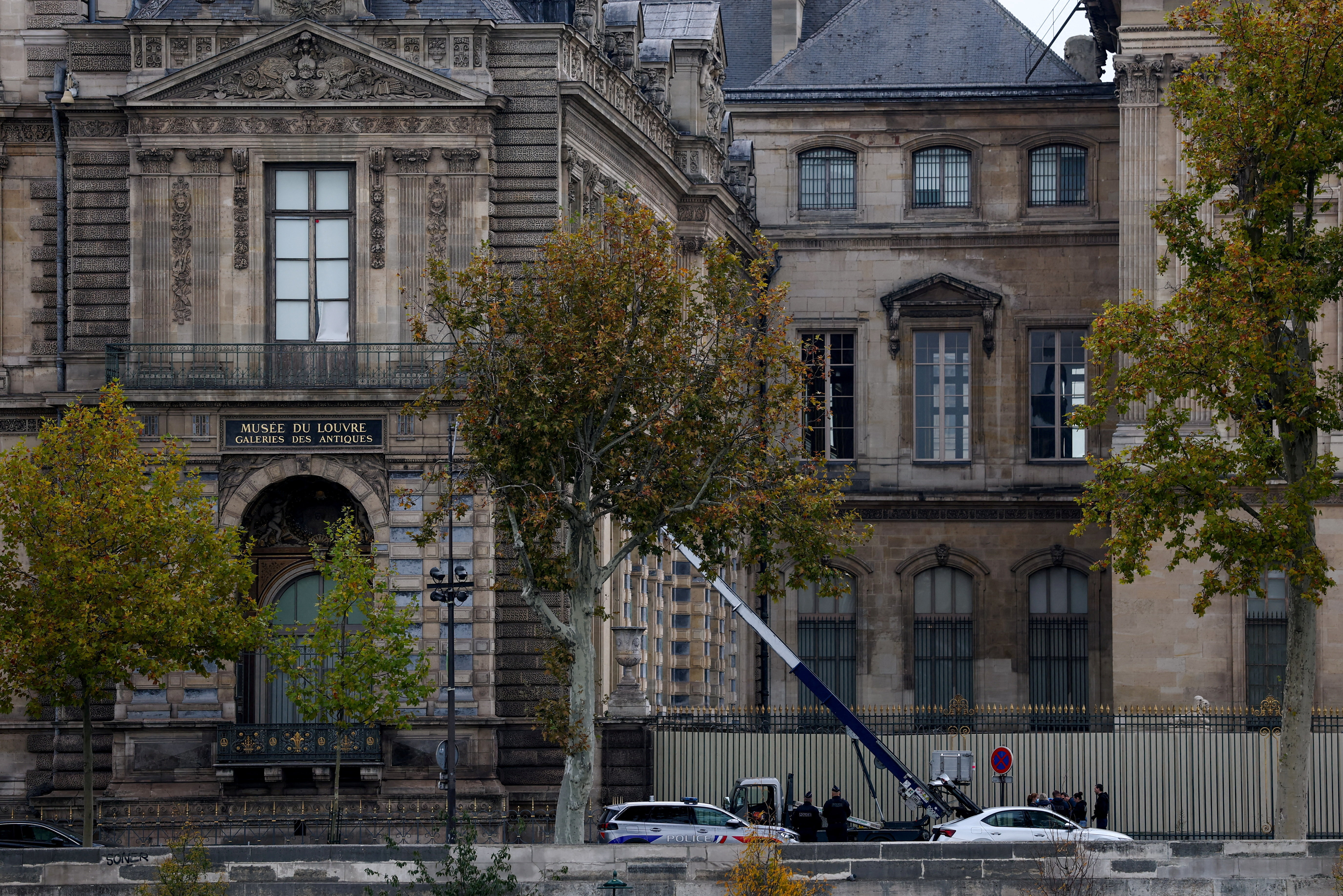 Jewellery stolen from Louvre museum, according to French Interior Ministry, in Paris