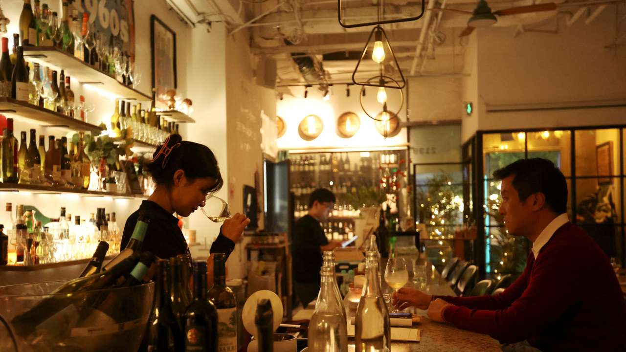FILE PHOTO: Wine bar in Beijing