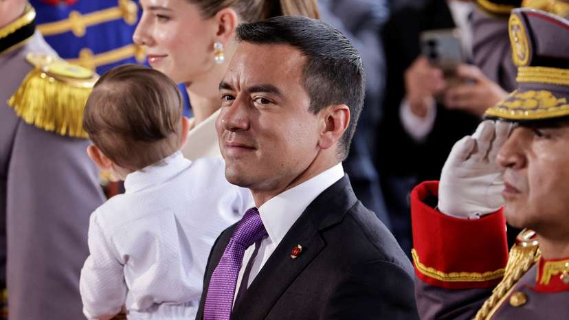 The inauguration of Ecuador's President Daniel Noboa, in Quito