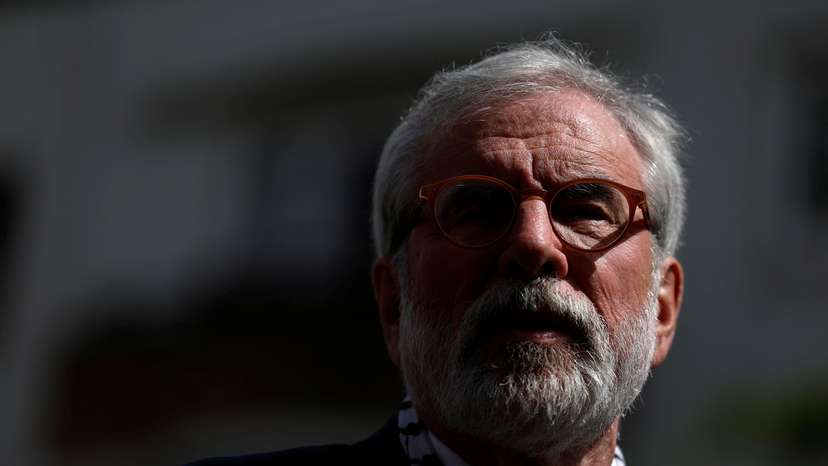 Former Sinn Fein President Gerry Adams departs the High Court, in Dublin