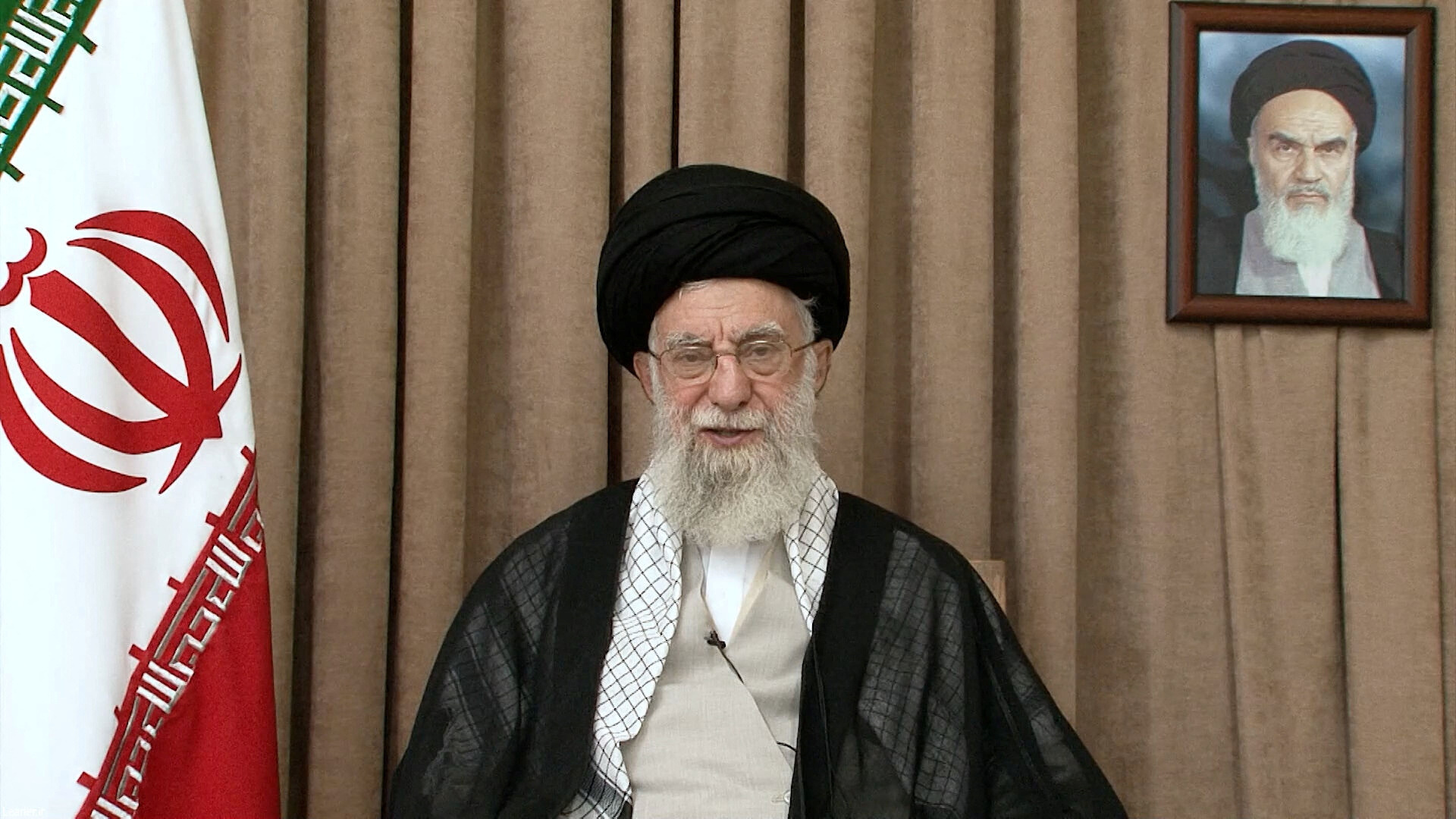 Iran's Supreme Leader Ayatollah Ali Khamenei speaks in a televised message, after the ceasefire between Iran and Israel, in Tehran