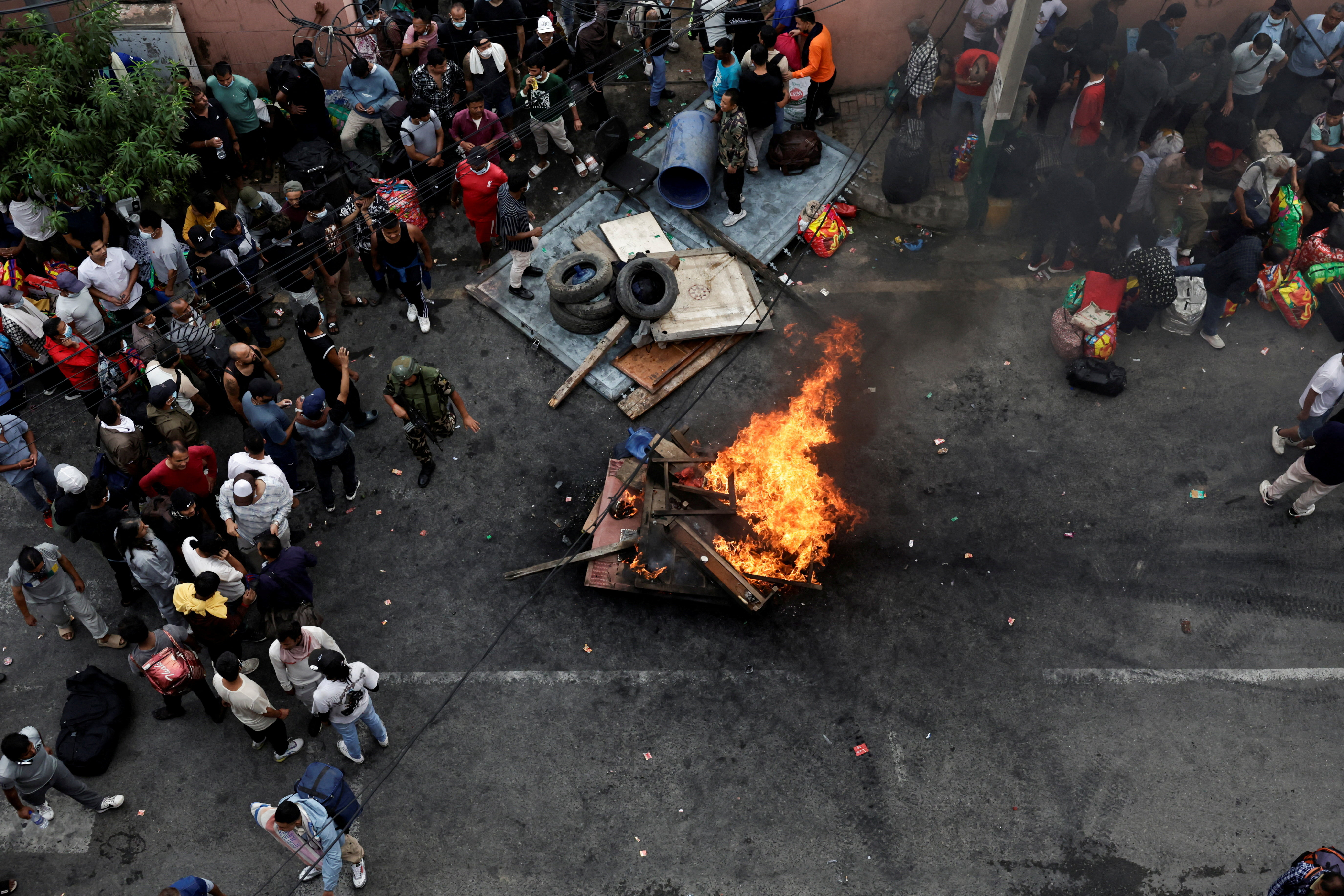 Curfew following protests in Kathmandu