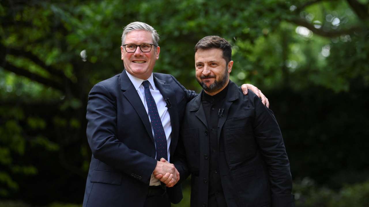 British PM Starmer meets Ukrainian President Zelenskiy in London
