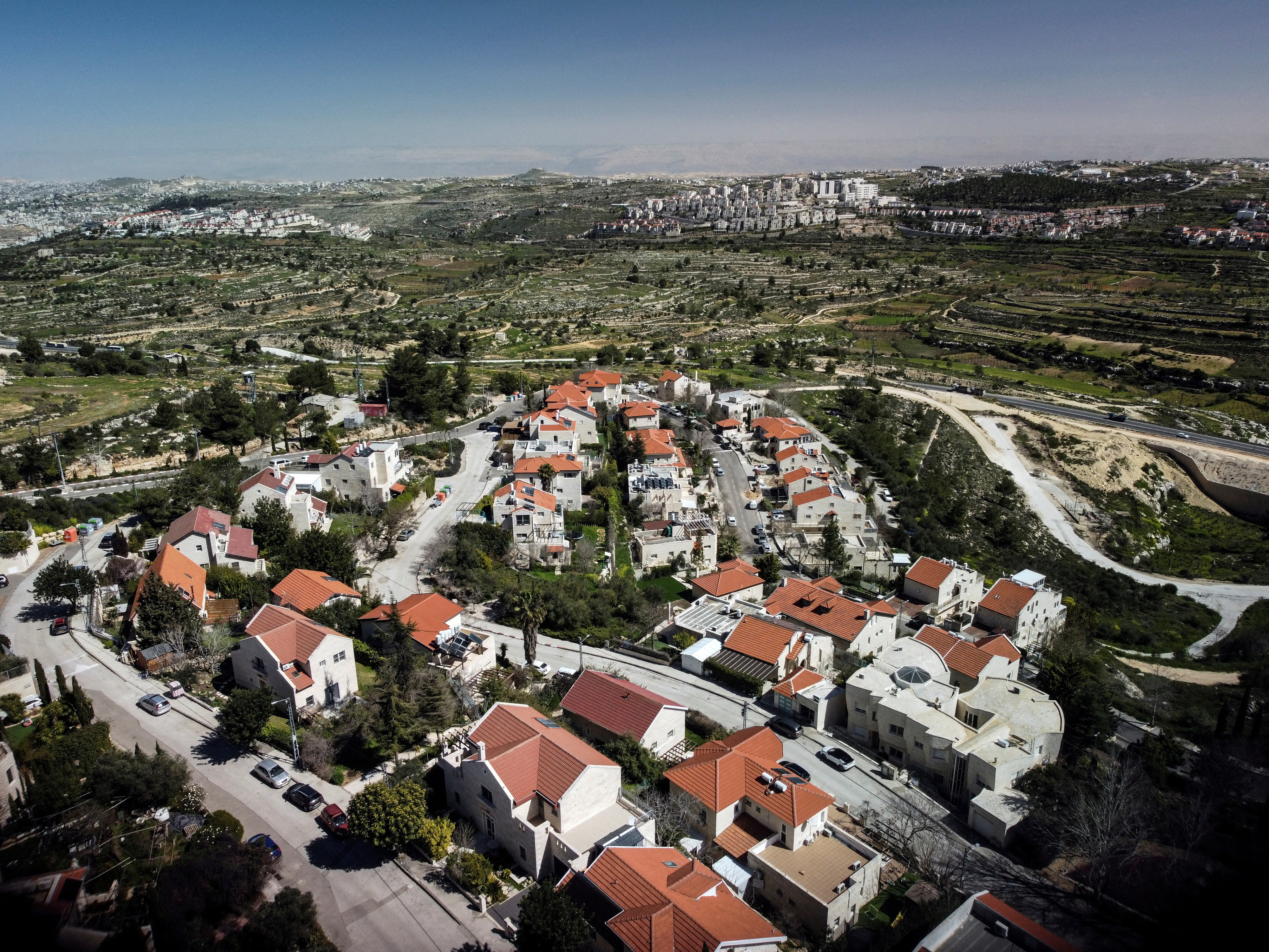 FILE PHOTO: A drone view of Neve Daniel