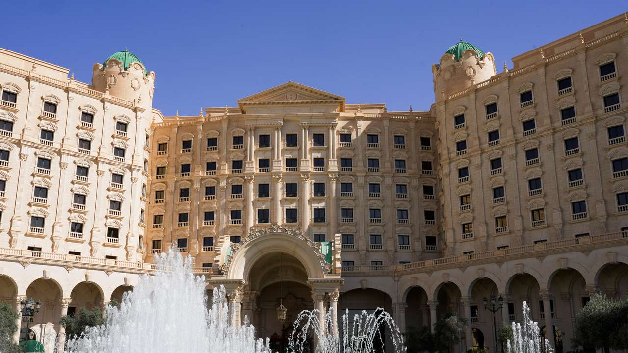 Talks between Russia and U.S. at the Ritz-Carlton hotel aimed at ending the conflict between Russia and Ukraine, in Riyadh