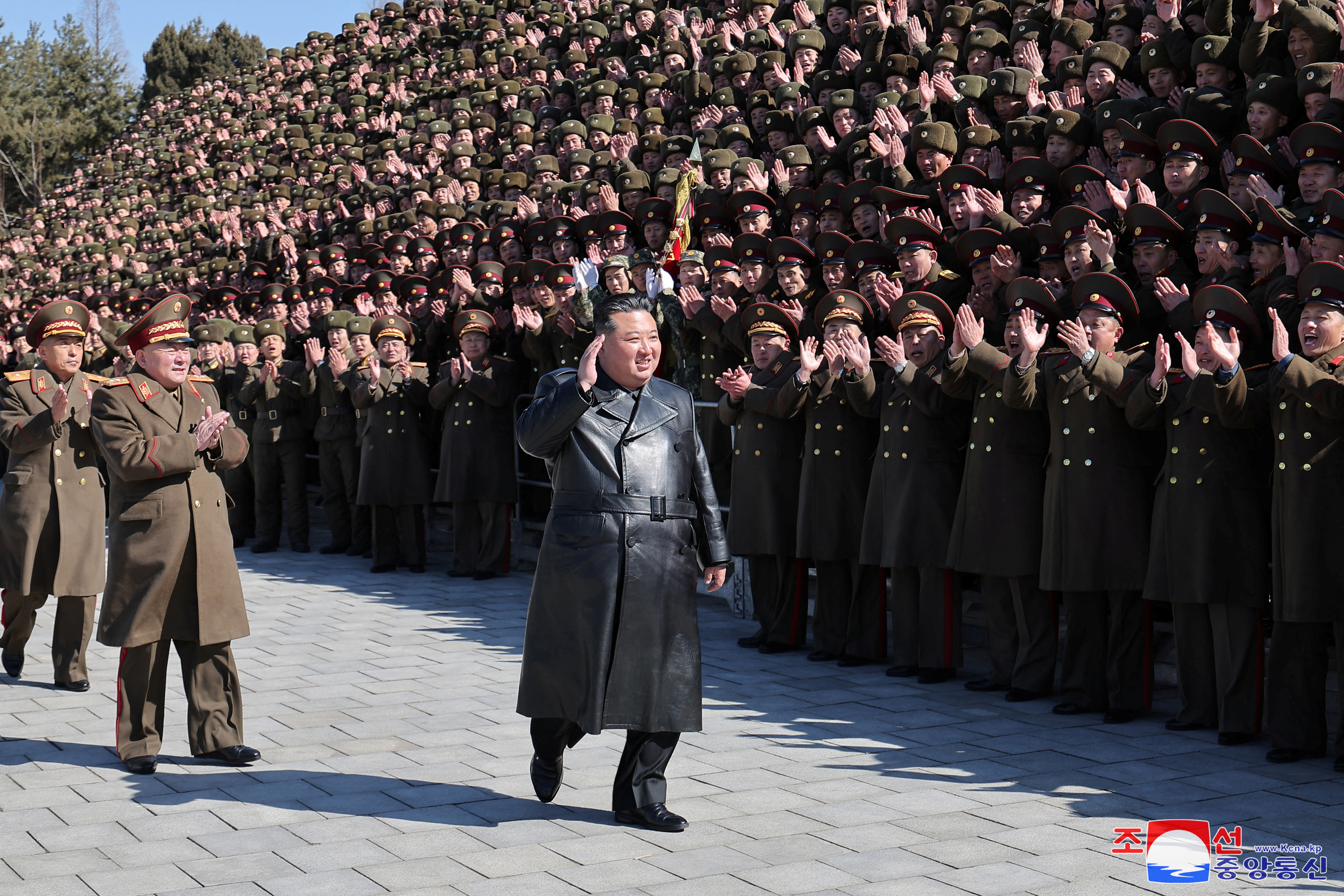 North Korean leader Kim Jong Un visits the Kim Il Sung University of Politics, in Pyongyang