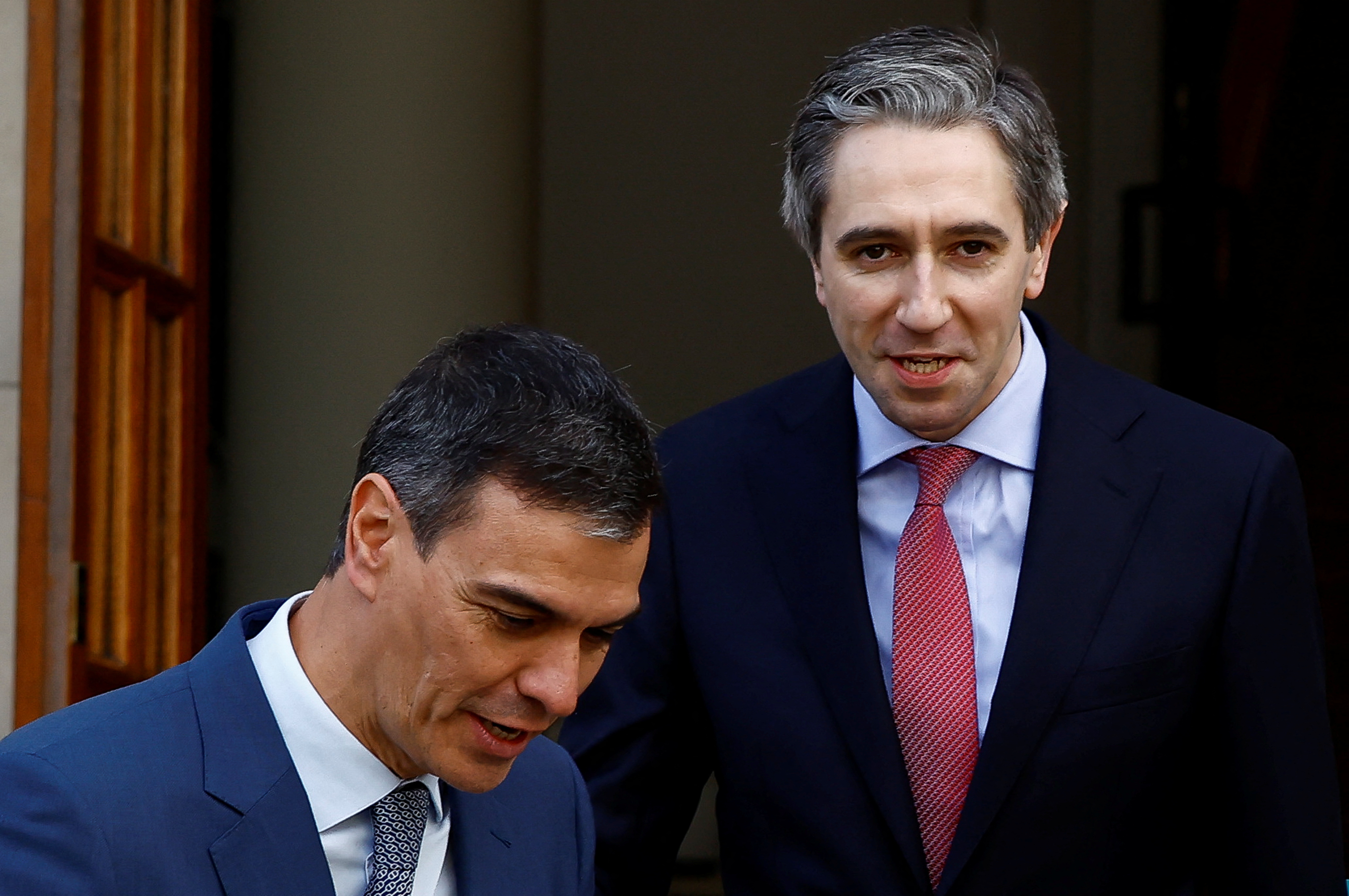 Ireland's Taoiseach Harris meets with Spain's PM Sanchez in Dublin