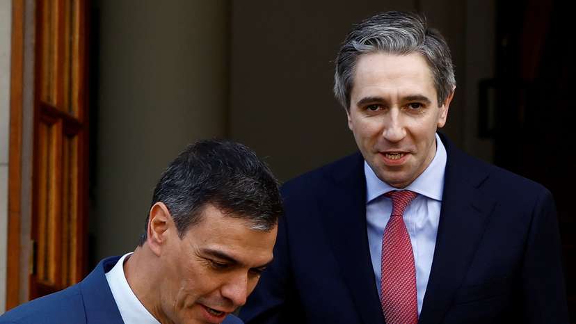 Ireland's Taoiseach Harris meets with Spain's PM Sanchez in Dublin