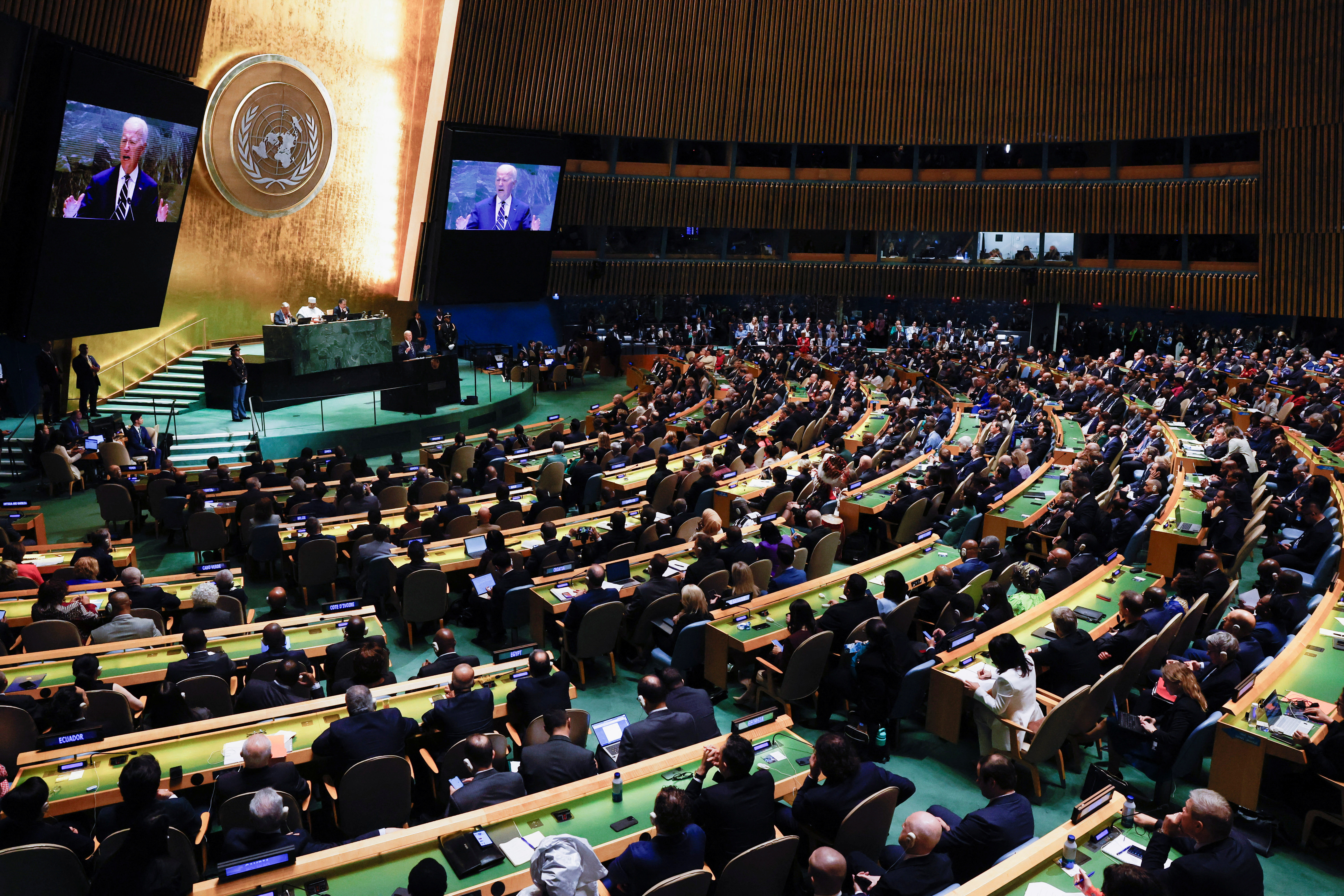 World leaders take part in the 79th annual U.N. General Assembly high-level debate