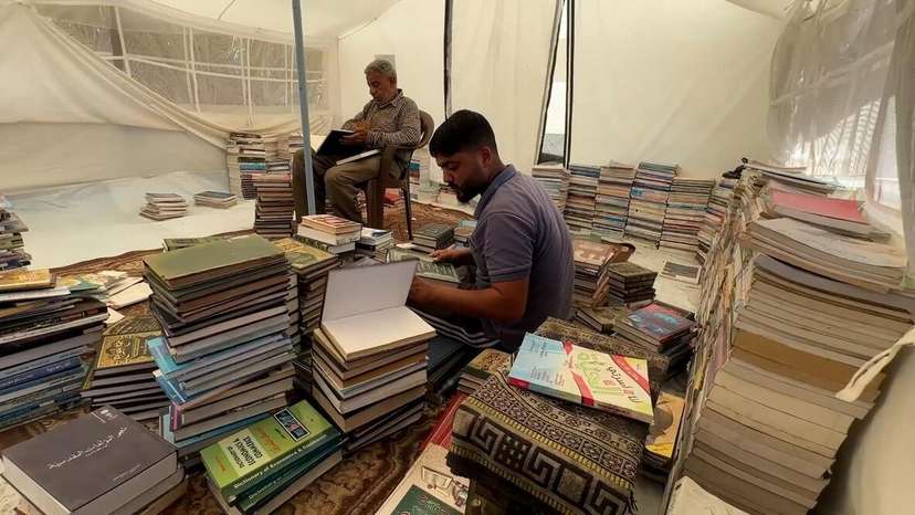 Gaza Bookseller Defies War Ruins