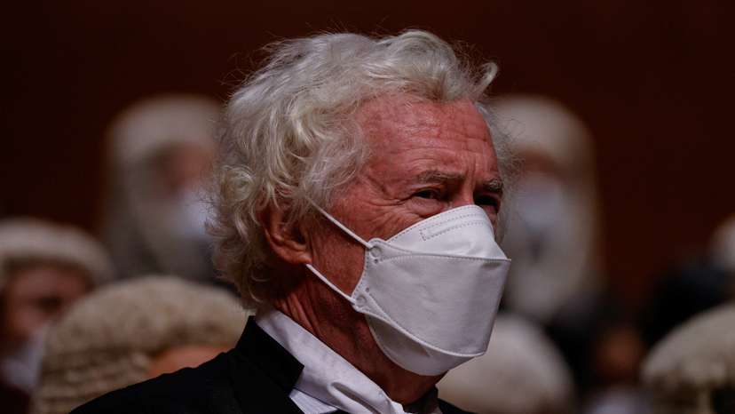 FILE PHOTO: Jonathan Sumption attends a ceremony to mark the beginning of the new legal year in Hong Kong