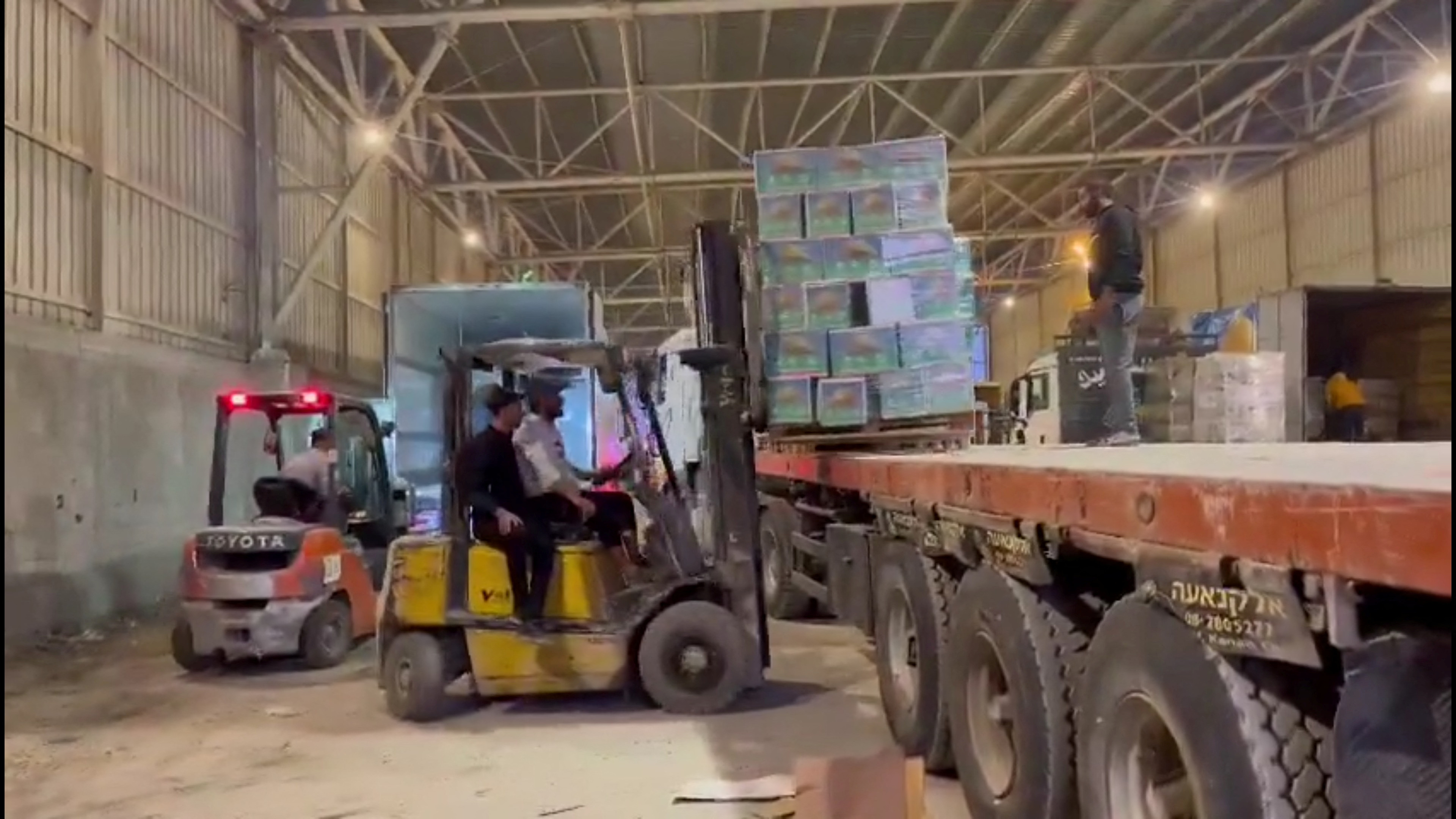 Aid enters Gaza via the Rafah Crossing