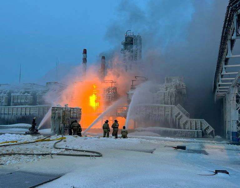 Fire breaks out at Russia's Novatek terminal on Baltic Sea