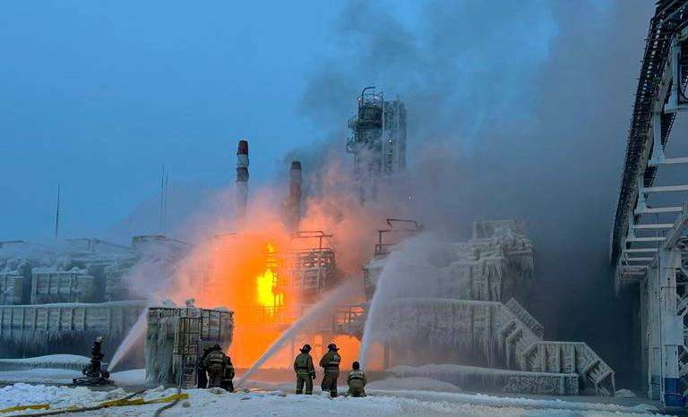 Fire breaks out at Russia's Novatek terminal on Baltic Sea