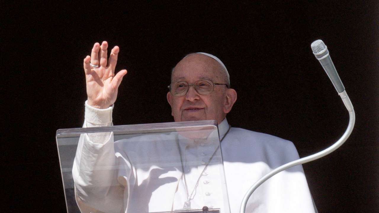 Pope Francis leads Angelus prayer at Vatican
