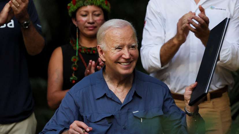 U.S. President Joe Biden visits Manaus