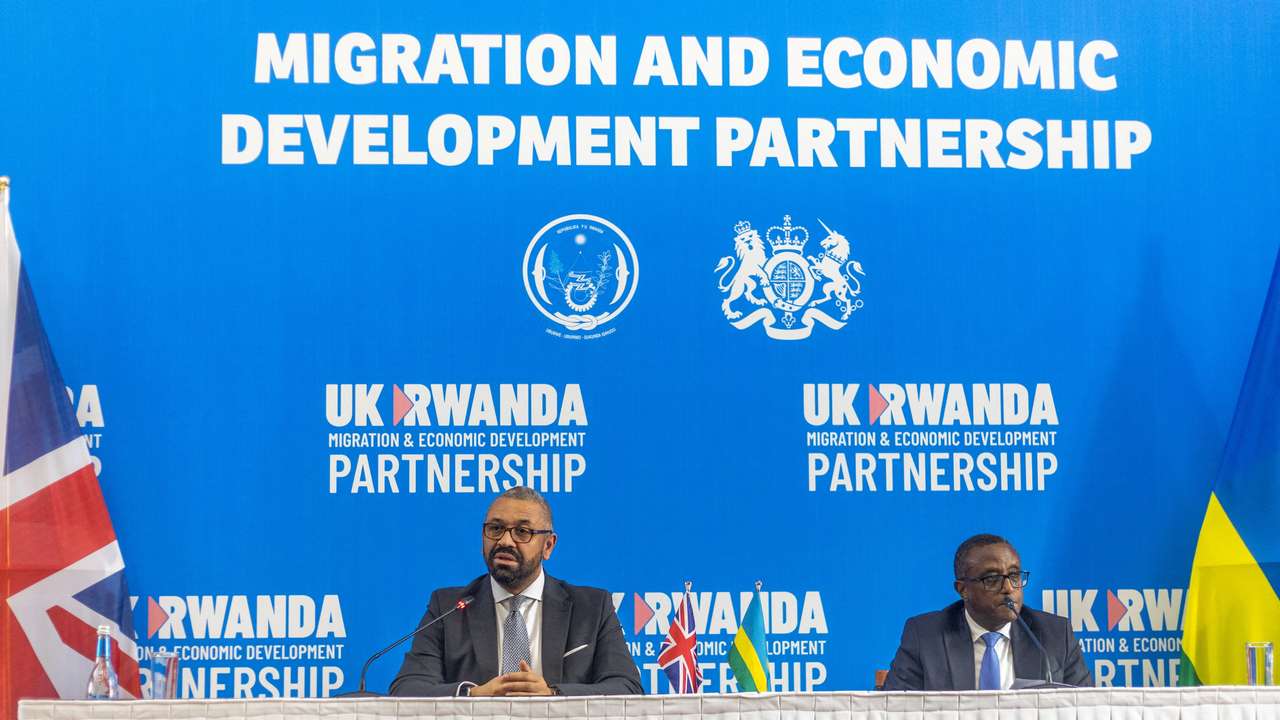 British Home Secretary Cleverly visit to Rwanda
