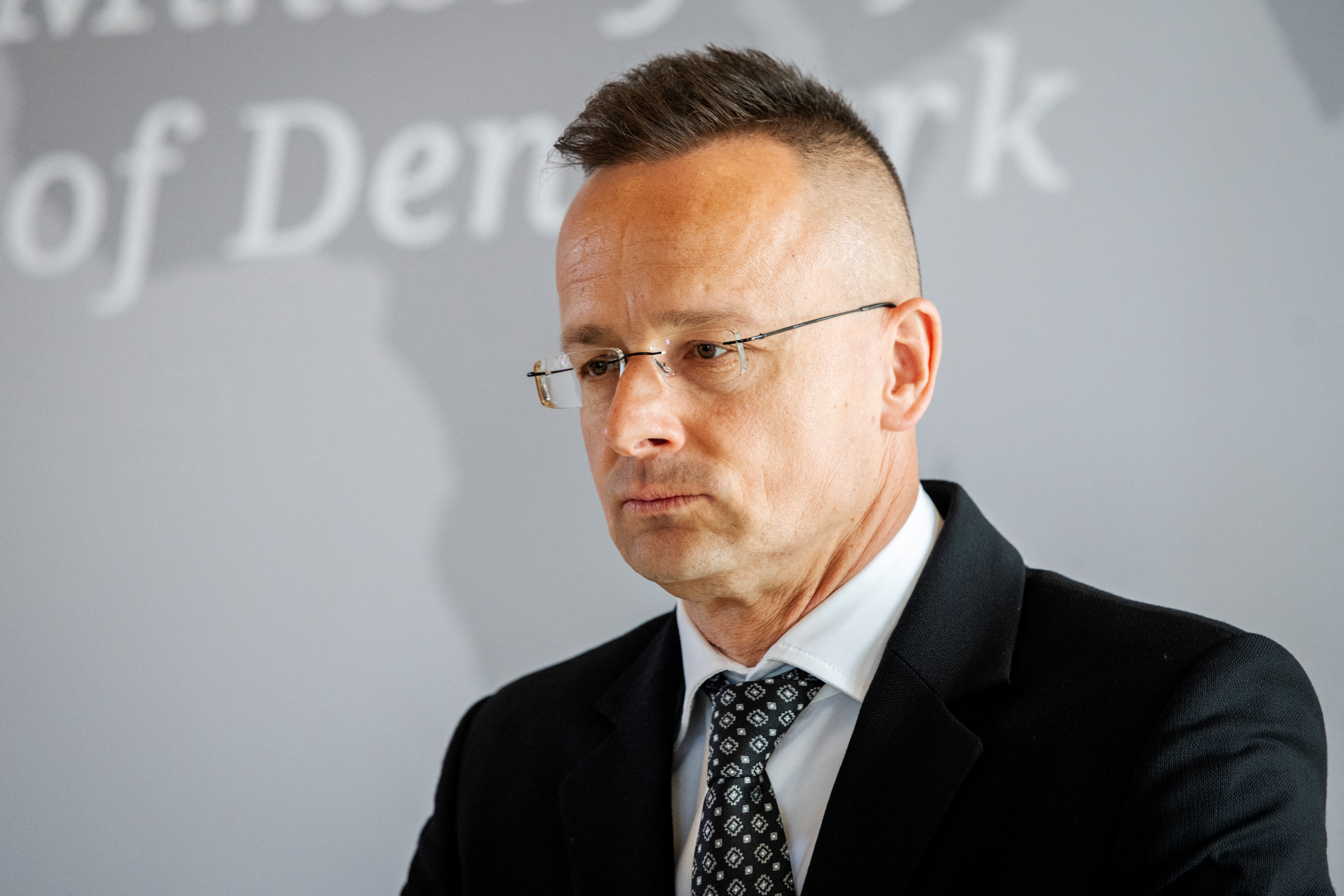 Danish Foreign Minister Lars Lokke Rasmussen meets Hungary's Foreign Minister Peter Szijjarto, in Copenhagen