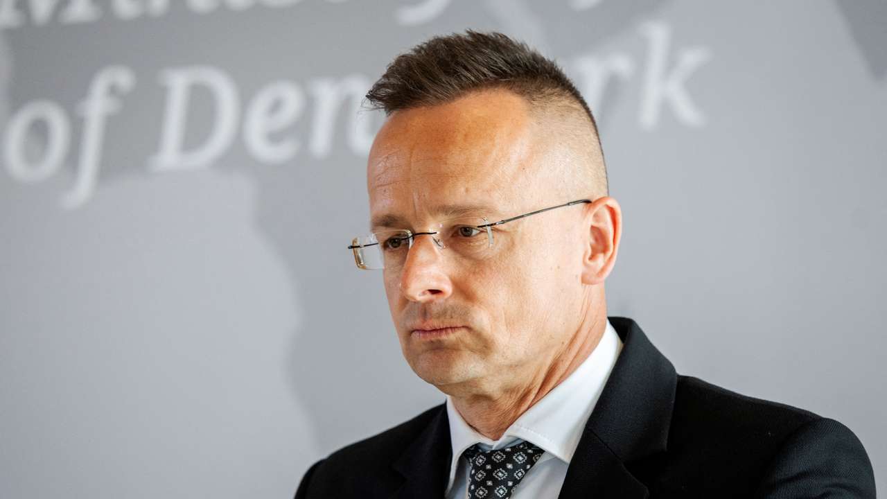 Danish Foreign Minister Lars Lokke Rasmussen meets Hungary's Foreign Minister Peter Szijjarto, in Copenhagen
