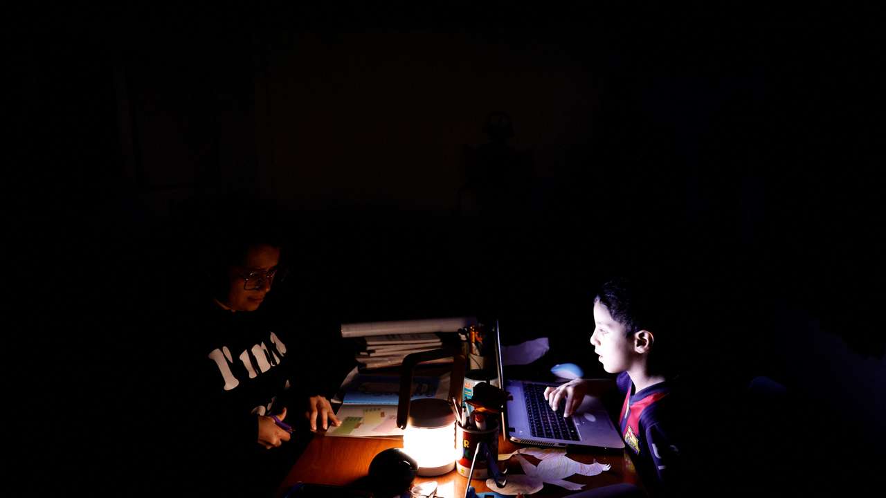 Power outage, in Quito