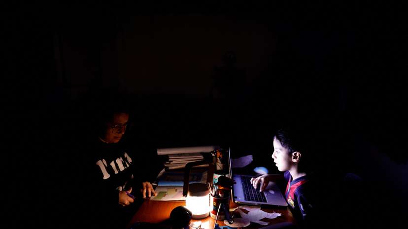 Power outage, in Quito